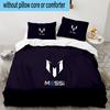 3PCS Messi Celebration Moment Printed Bedding Set, Includes A Duvet Cover and Two Pillowcases for Bedroom, Suitable for All Seasons