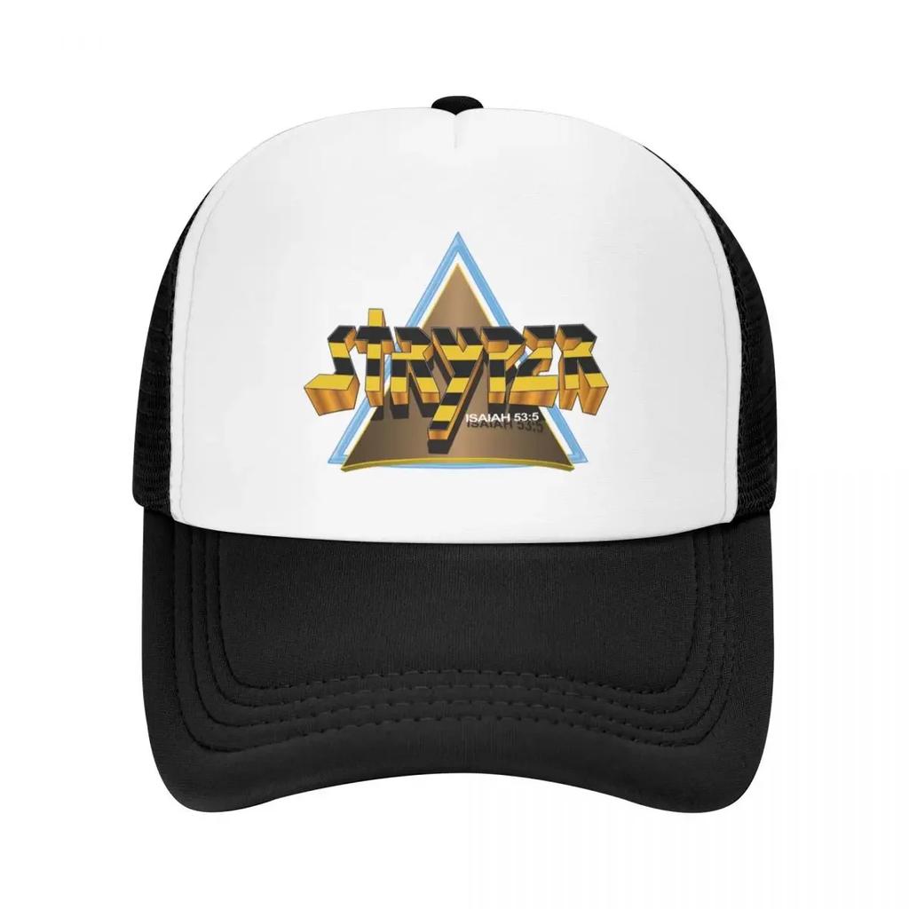 Stryper Logo w Triangle Baseball Cap Trucker Hat Icon Anime Hat western Hat Women Unisexs