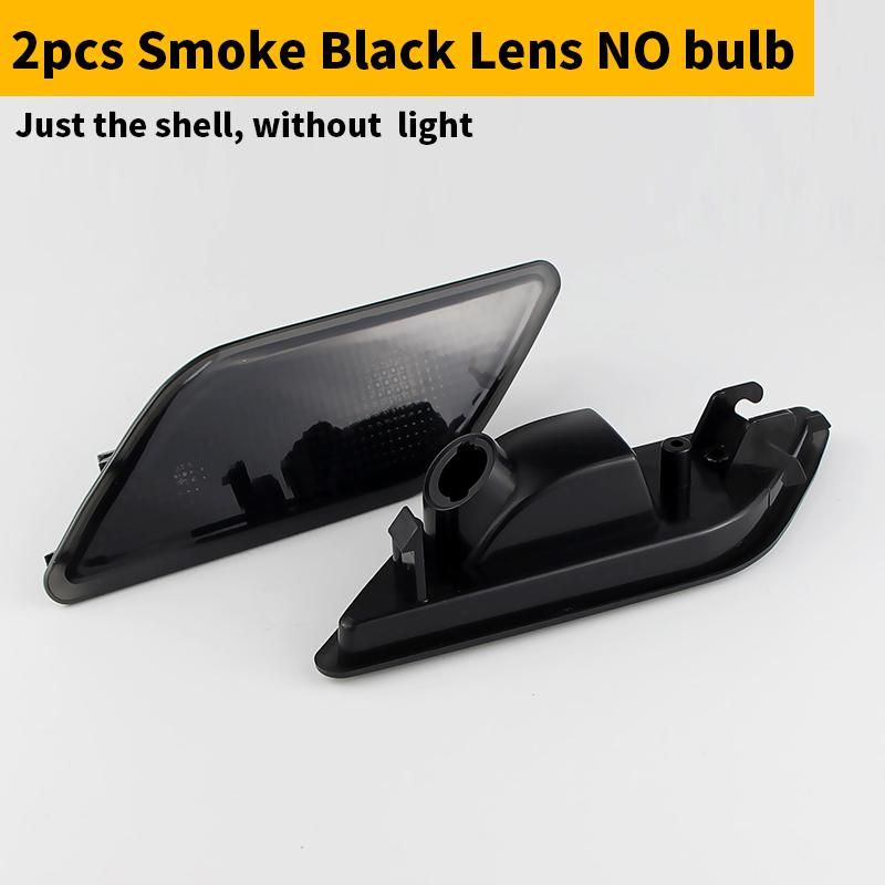 

2Pcs Front Left Right Side Marker Light lens No bulb OEM:2128200021 for 2010-2013 Mercedes Benz W212 E-Class E350 E550 4-Door Smoke lens No bulb