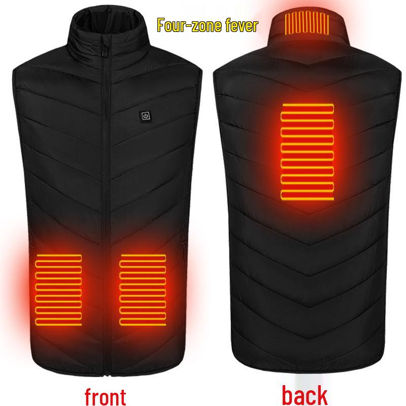 Men's Smart USB Heated Vest with Four to Eight-Zone Temperature Control