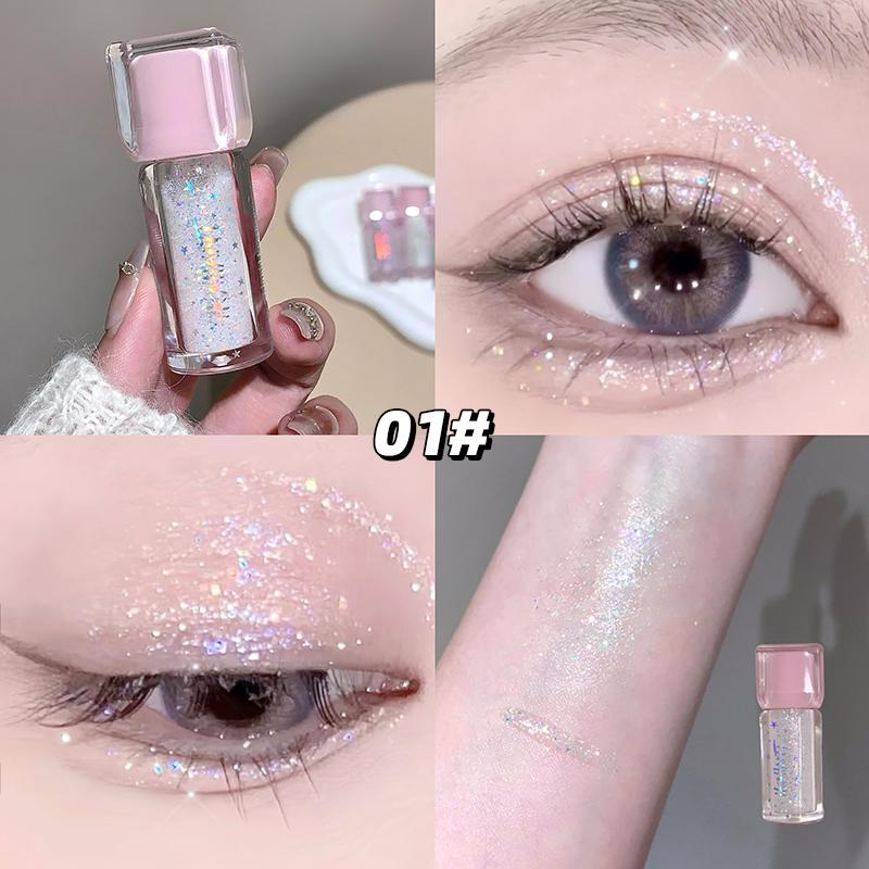 Sparkling Eyeshadow Liquid Pearlescent Fine Shimmer Delicate Highlight Brightens Eyeshadow Makeup