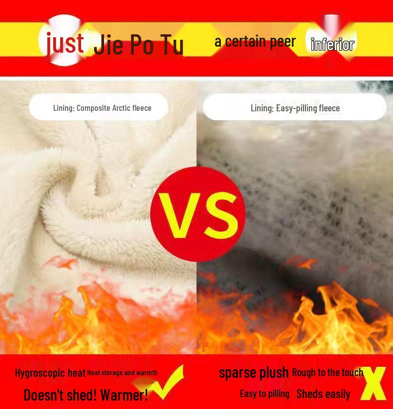 Women's Mid-Length Winter Cotton Coat with Genuine Fur Collar and Thick Velvet Padding