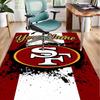 Custom Name Rug San Francisco Football Area Rug Suitable for Indoor And Outdoor,Carpets for Homes, Offices,Living Rooms,Home Decor,Christmas Gift