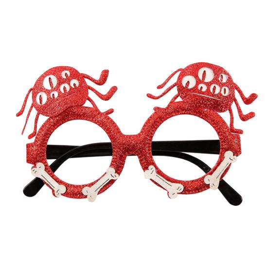 Durable Lightweight Festive Frames Halloween Pumpkin Glasses, Funny Eyewear for Kids Adults, Spooky Party Cute Ghost Eyeglass Photo Booth Props, Trick