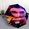 1pc KPop Demon Hunters RUMI2 Umbrella, Sun Protection, And UV Shielding. It Has Eight Sturdy Ribs for Outdoor Use And Perfect Gift