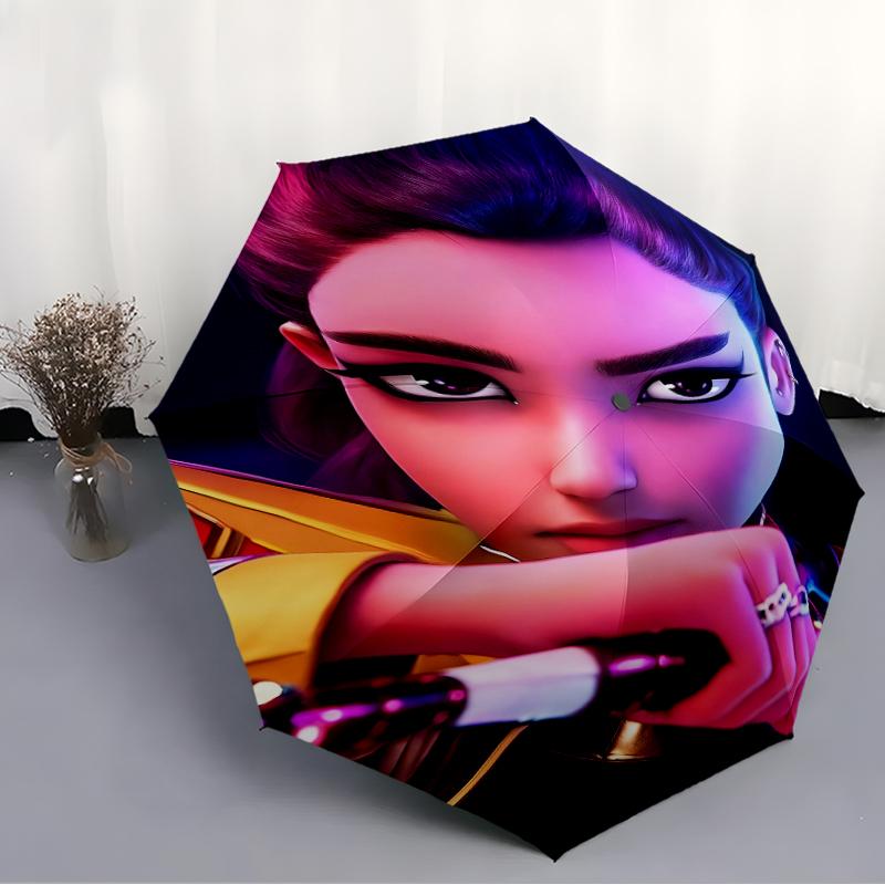 1pc KPop Demon Hunters RUMI2 Umbrella, Sun Protection, And UV Shielding. It Has Eight Sturdy Ribs for Outdoor Use And Perfect Gift