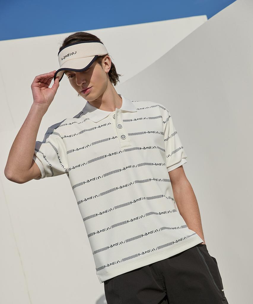 KANDINI Cream (Dark Navy) Signature Color Block Visor Hat