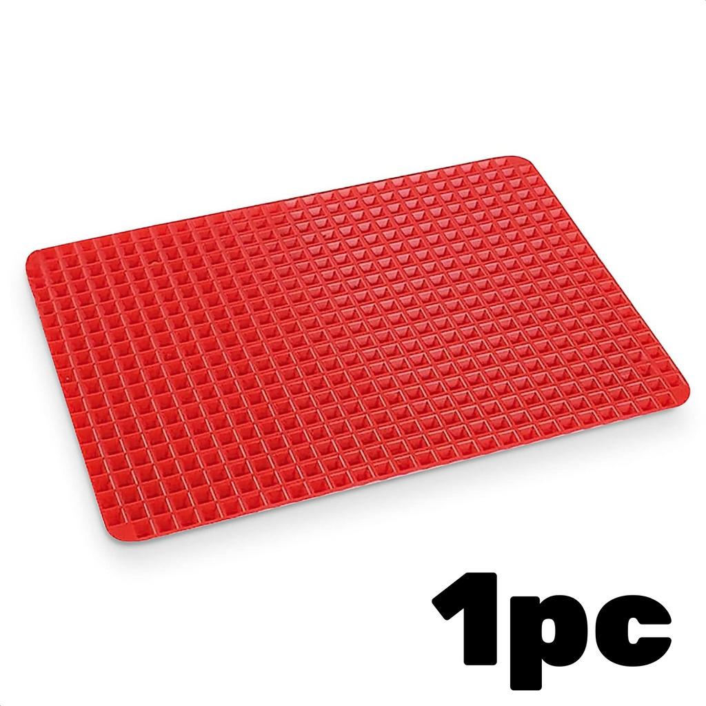 Non-Stick Silicone Baking Mat 16*11in Pyramid Cooking Mat BPA Free Pan For Baking Microwave Oven Easy Cleanup Roast Chicken Mat