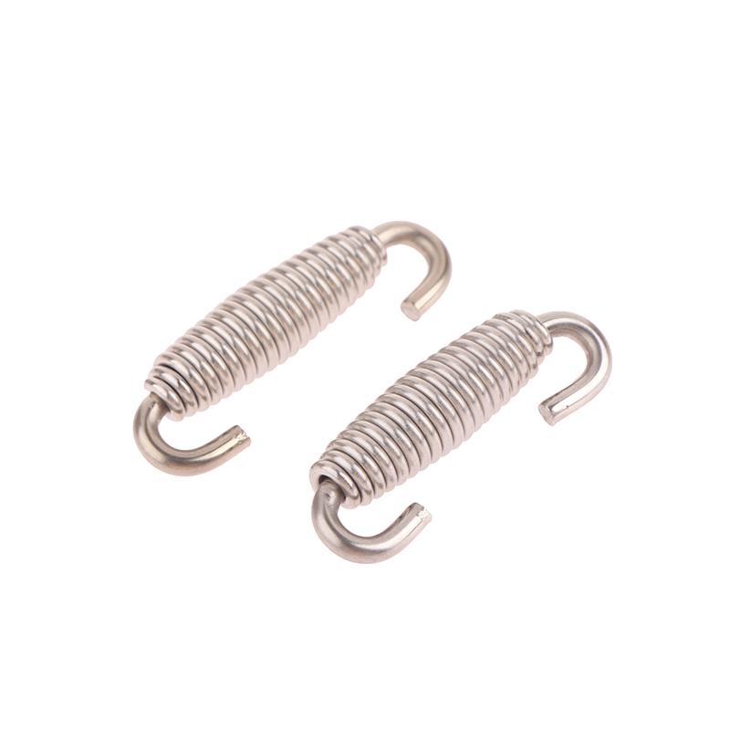 

2 шт. нержавеющая сталь универсальные пружины глушителя выхлопные пружины растягивающиеся пружины крюк мотоцикл выхлопная система глушителя пружины