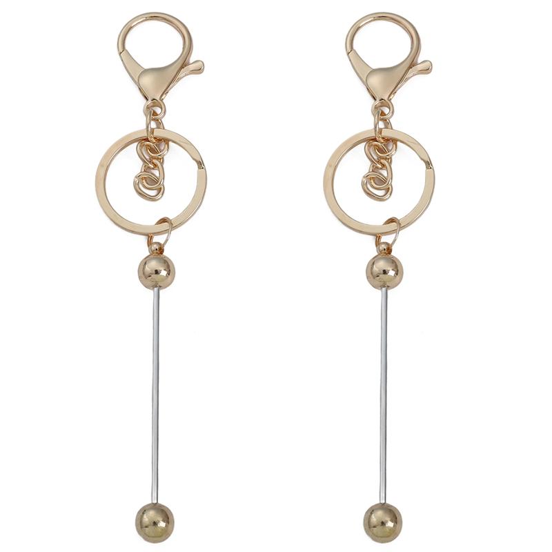 1 Satz ausgefallener DIY-Schlüsselanhänger mit Perlen, passend für große Lochperlen für Frauen und Mädchen, DIY-Schlüsselanhänger, Schmuckherstellung