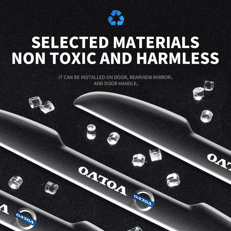 4 szt. Przezroczysty ochraniacz drzwi samochodowych zapobiegający kolizjom Pasek zderzaka Naklejka Do Volvo RDESIGN XC60 XC90 S60 S80 S60L V40 V60 AWD V90