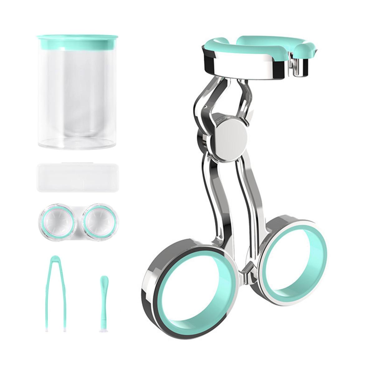 

1 комплект приспособлений для контактных линз, инструмент для установки и удаления контактных линз, высокоэластичный силикон, контроль центральной оси, удобная ручка, контактные линзы зелёный