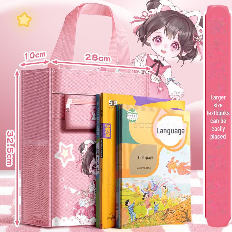 Handtaschen für die Grundschule: Große Büchertaschen und Tragetaschen für Lernmaterialien für Schüler.