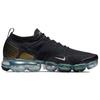 Nike Air VaporMax Flyknit 2 Schwarz Metallic-Silber Multi Color Laufschuhe 942842-015