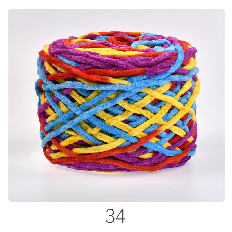 Chunky Ice Silk Yarn for Hand-Knitting: Ideal for Sweaters, Scarves, Bags, Crochet Dolls, and Hooked Shoes