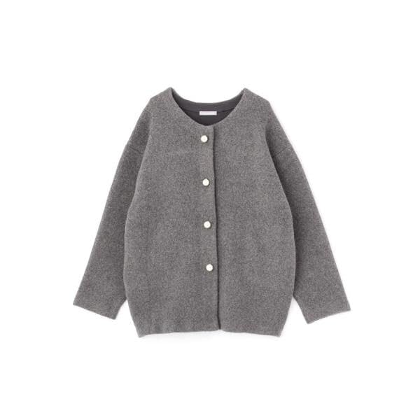 Jill by Jill Stuart Pearl Button Knit Cardigan Black Women's Sweater,