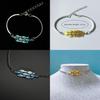 Vintage Silver Necklace With Blue Fish Pendant For Women Fashion Jewelry