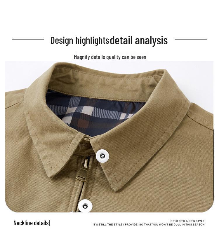 2025 Men's Windproof, Wear-Resistant, Breathable Spring & Autumn Jacket - Durable, Trendy, Versatile Design.