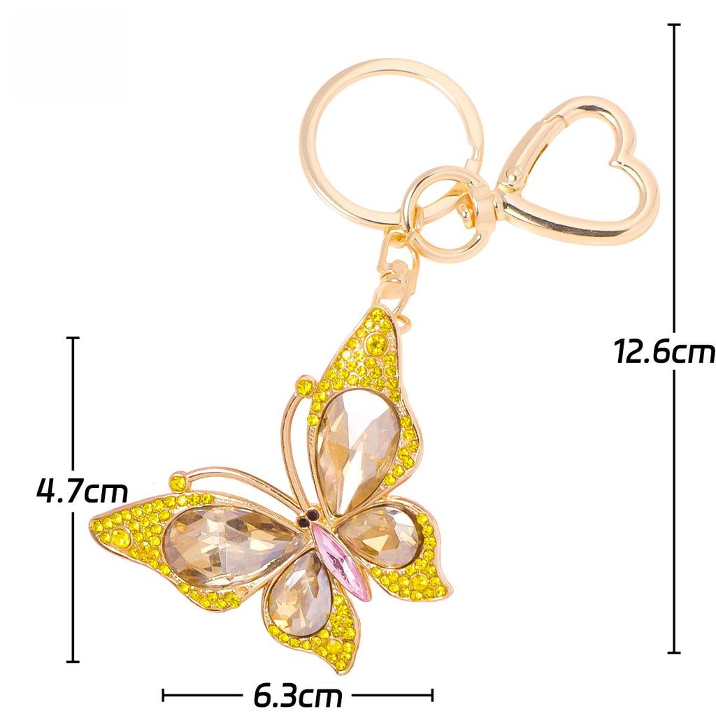 Color Butterfly Love Keychain, Small Pendant, Small Jewelry Accessories, Keychain