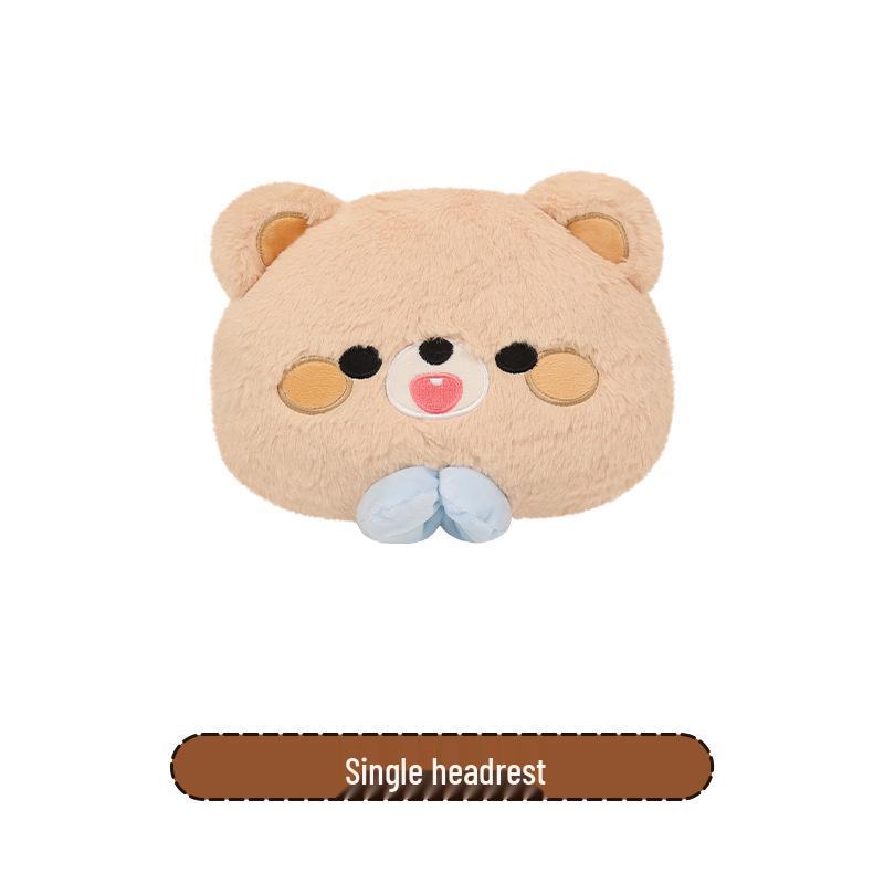 Winter Little Bear Plush Car Seat Cushion for Ford Escape, Mondeo, Focus, Escort