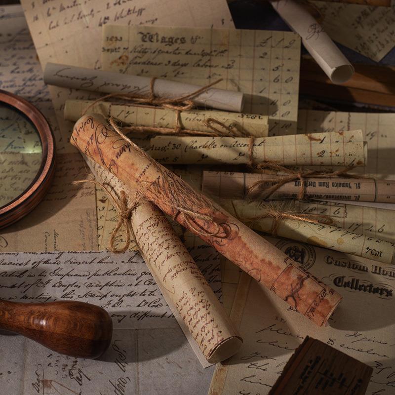 American Retro Floral Literary Journal Background Paper