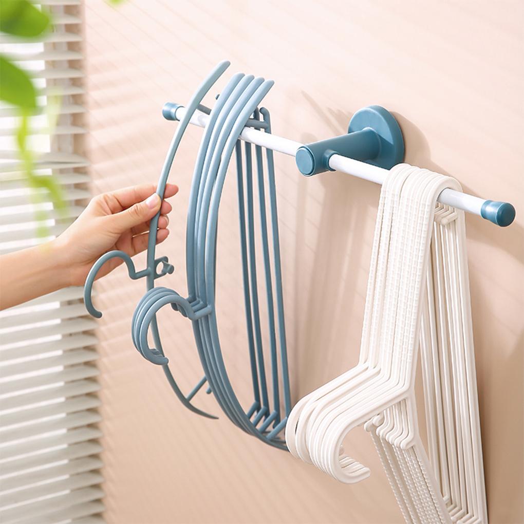 Storage Rack Clothing Holder Puncture-free No Drill Handily Install Convenience Multipurpose Sundries Mount Home Supplies