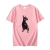 Miniature Pinscher Breed Dog Graphic T Shirts Cotton Short Sleeve T Shirt For Unisex Oversize Tshirts Summer Unisexs Clothing