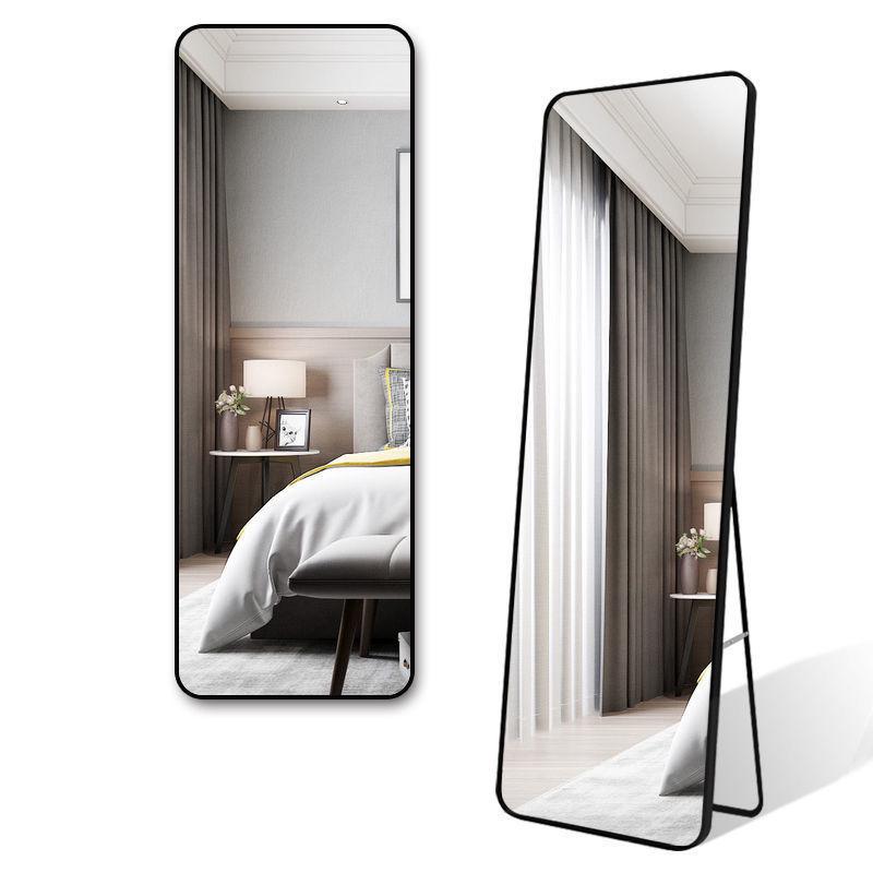 Full-Length Wall-Mounted Dressing Mirror: 3D Try-On for Girls' Bedroom & Makeup