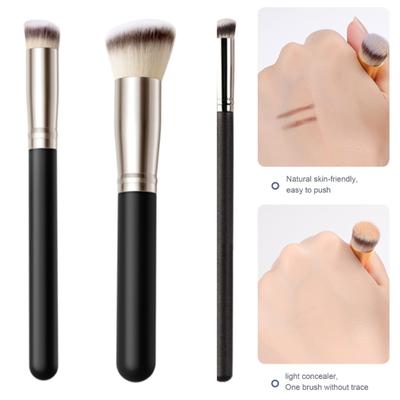 Eco-friendly Fine and Soft Bristles Brush Head Beauty Tool Concealer Contour Loose Powder Makeup for Beginner Foundation