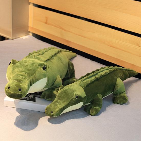Lifelike Crocodile Plush Toy Realistic Stuffed Animal Soft Hugging Pillow Kids Crocodile Plushie Unique Gift for Boys Girls