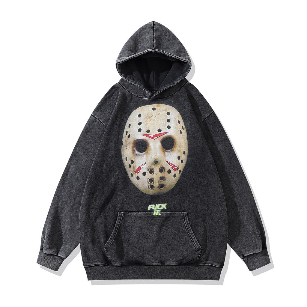 American Street Trendy Brand Y2K Cartoon Print Hoodie Men'S And Women'S Oversize Vintage Style Hoodie