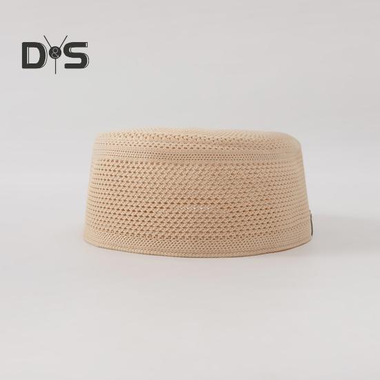 Pánský cylindr se síťovaným designem Etnický styl Silná prodyšnost Jednobarevný klobouk Outdoorový doplněk Denní nošení