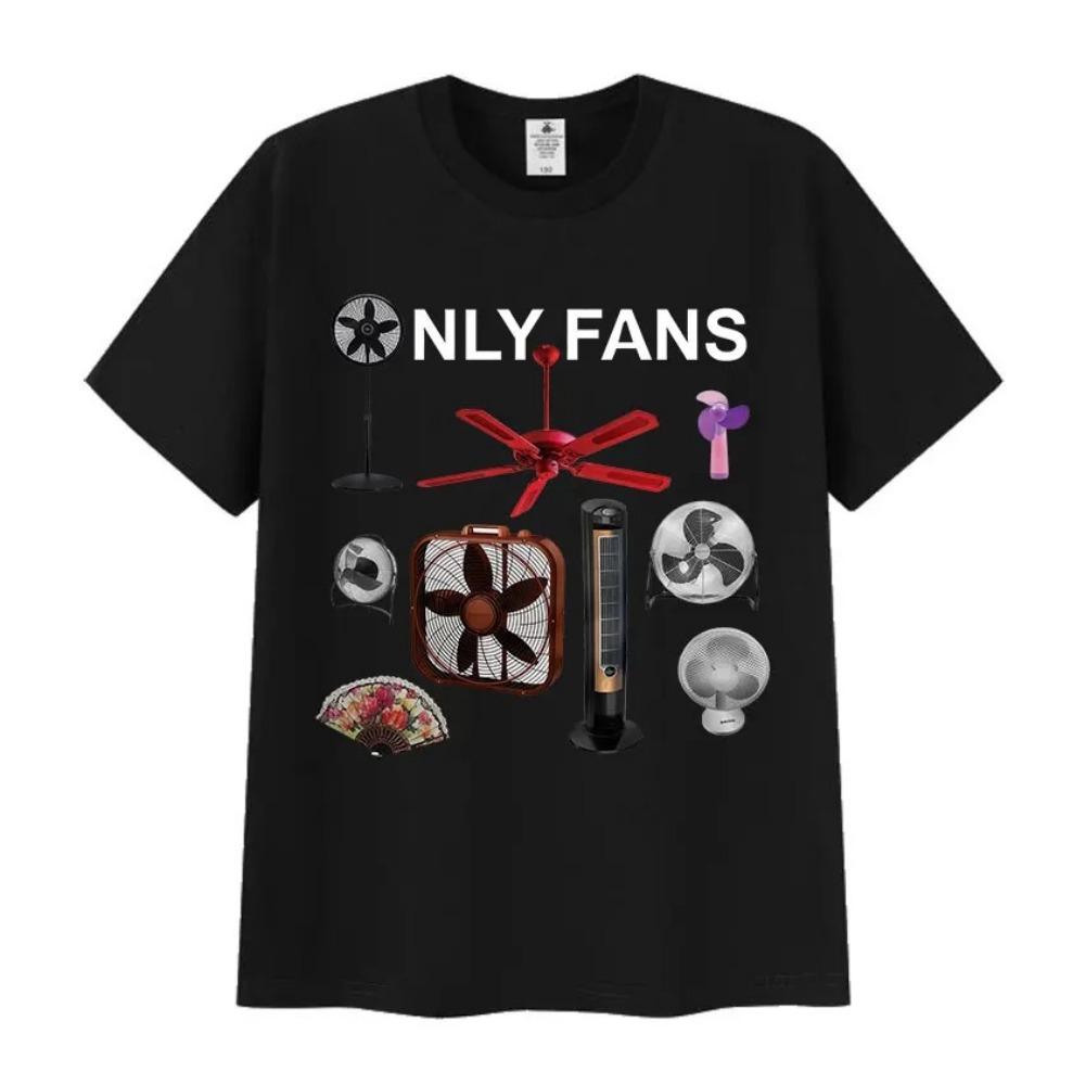 Divertente T-shirt con Stampa Emoji Only Fans per Donna Estate Comoda Manica Corta Retro Girocollo Lavorato a Maglia T-shirt Top di Alta Qualità