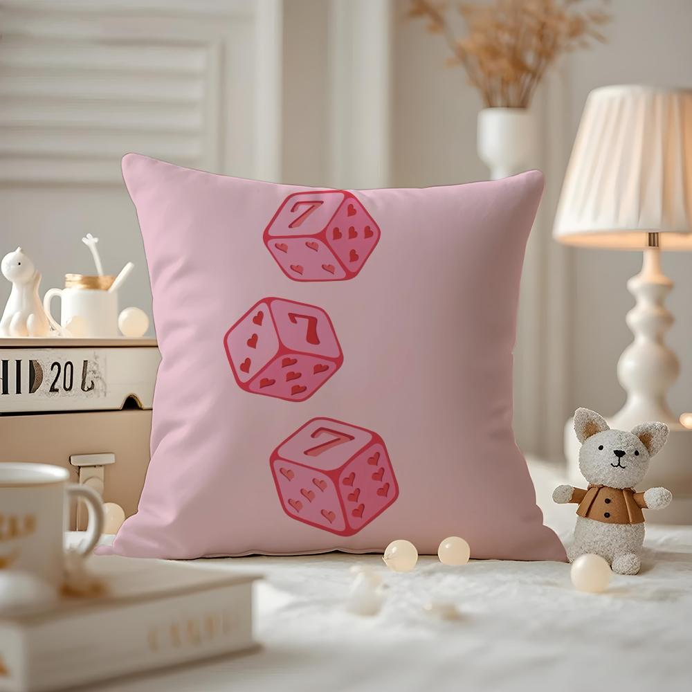 Seven Star Lucky Angel Numbers Cushion Cover Antidustmite Pillowcase Invisible zipper silky short plush Sofa cushion cover