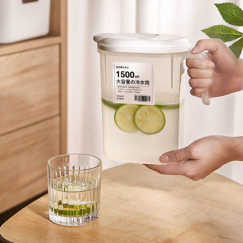 3L Cold Water Pitcher Large Capacity Cold Kettle with Faucet Iced Beverage Dispenser Kitchen Refrigerator Juice Accessories