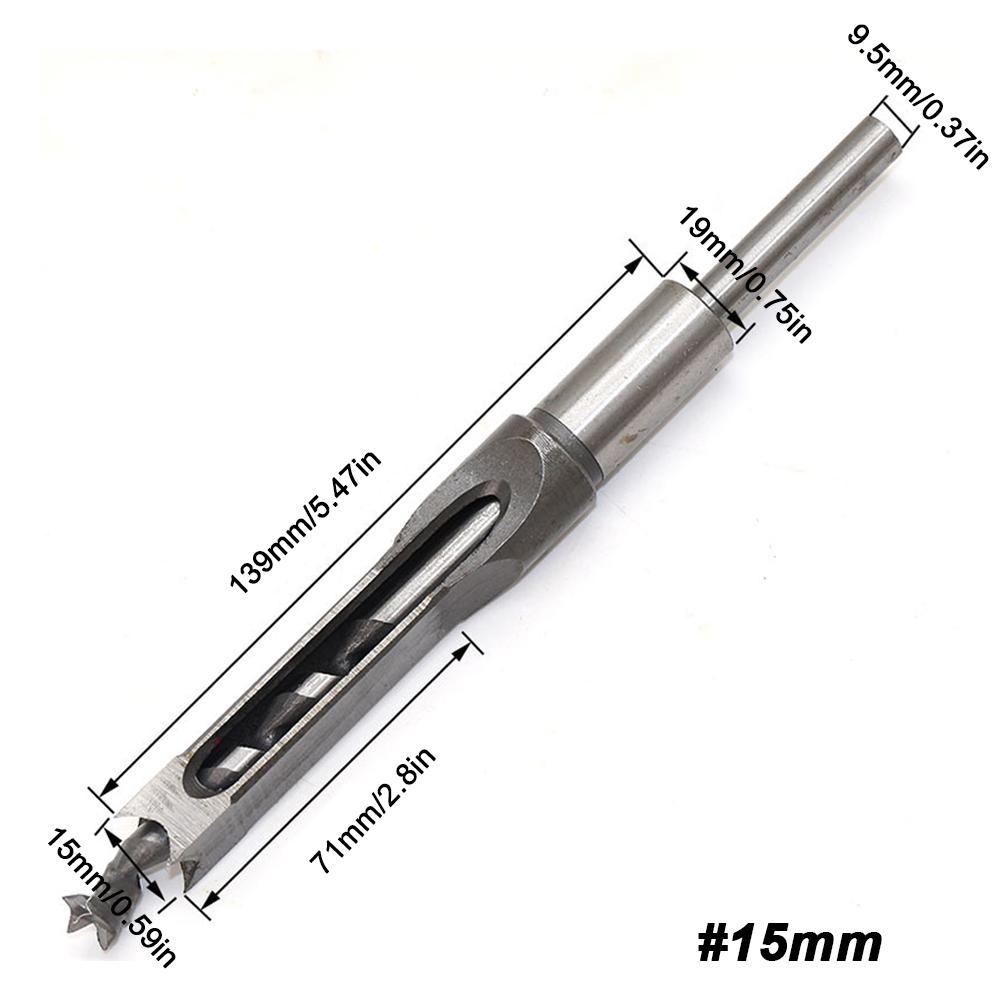 1Pc 6-16mm HSS Square hole drill Woodworking Drill Tools Auger Mortising Chisel Drill Set DIY Furniture Square Woodworking drill