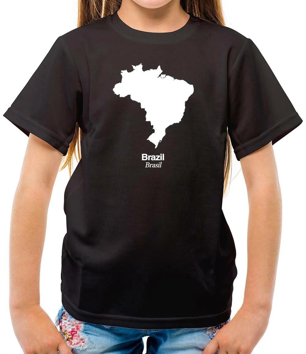 Brazil Silhouette - Kids T-Shirt - Brazilian - Country - Travel - Brasilia -Gift 140