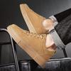 Fashion Men's Fashion Casual Sneakers Soft PU Leather Lace-up Walking Flats Lace Up Sneakers for Men Outdoor Sneakers Men Shoes