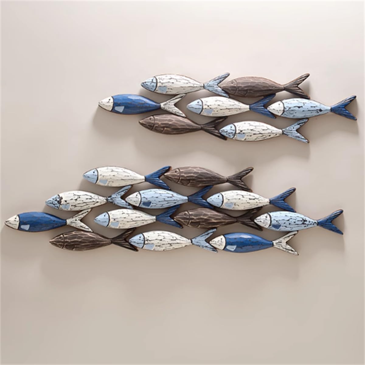 3D Fish School Coastal Wall Art