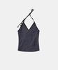 BADBLOOD [Aqua] Splash Dot Holter Tank - Charcoal