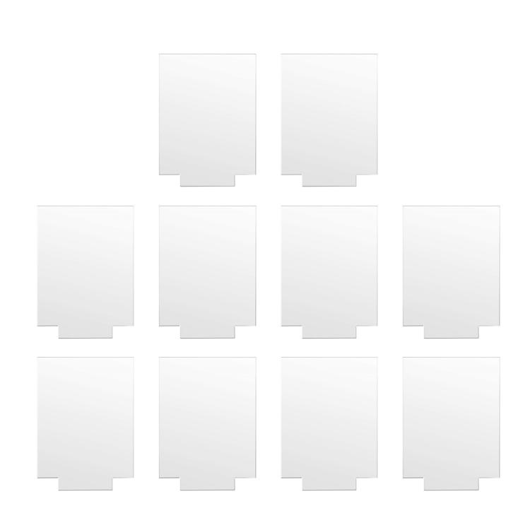 10PCS Wedding Table Numbers Signs Bar Clear Acrylic Sign with Smooth Surfaces