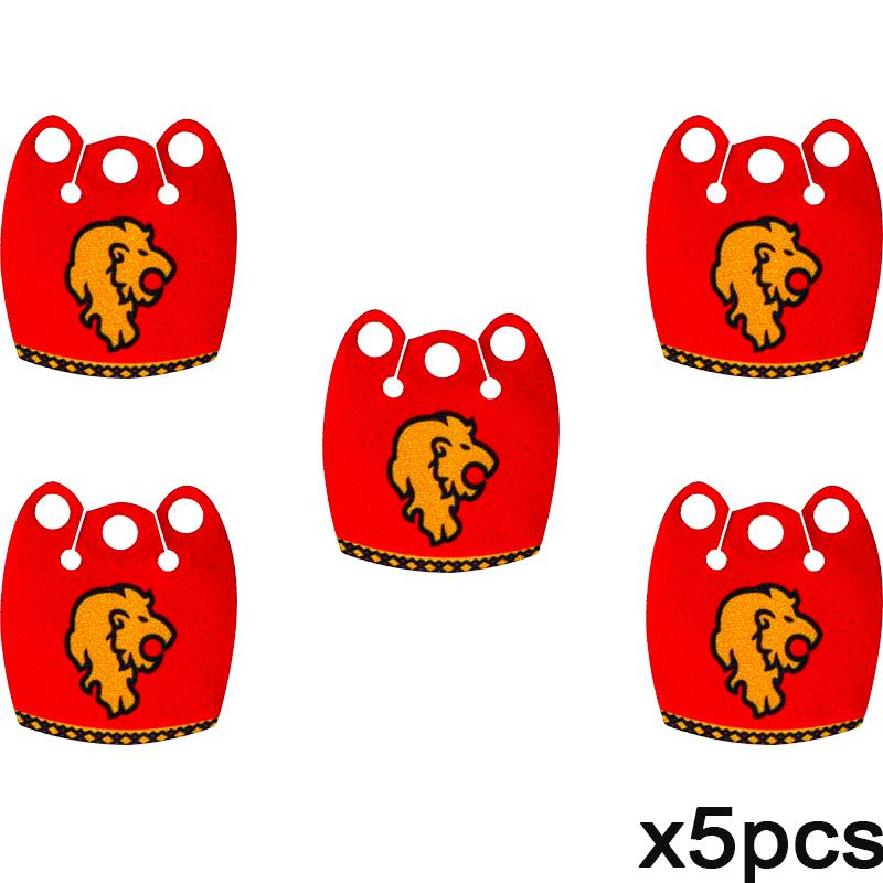 MOC Mittelalterliche Flagge Burg Serie Bausteine Figuren Zubehör Löwe Adler Altes Rom Burg Ritter Umhang Steine Spielzeug Geschenk