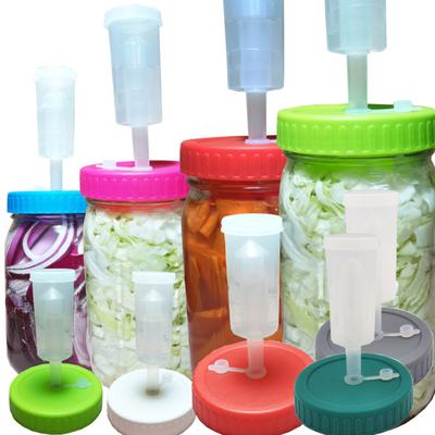 86MM fermentační víko Jednocestný ventil Okurka Ředkvička Zelenina Fermentace Širokouhlá sklenice s uzavřeným krytem Kuchyňské potřeby