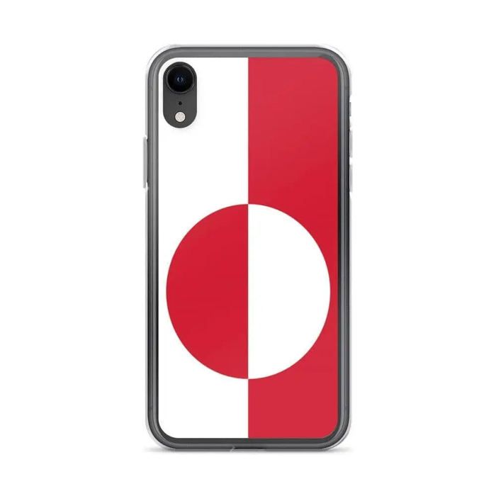 Coque pour iPhone - PIXELFORMA - iPhone XR - Drapeau du Groenland - Silicone souple - Design léger
