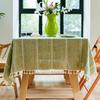 Hollow-Carved Jacquard Weave Tablecloth,Rectangle Dust-Proof Table Cover,For  Kitchen Dinner Party Tabletop Decoration