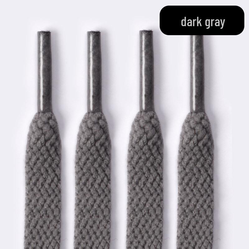 Customizable Black & White Flat Shoelaces for Air Force 1 and AJ1 Sneakers