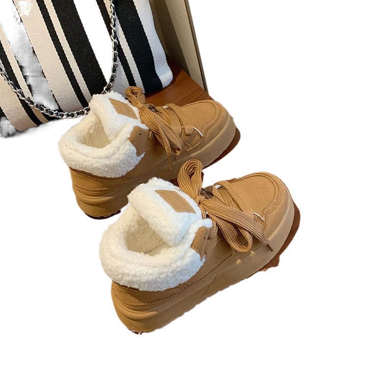 Women's Thick-Soled Fleece-Lined Winter Snow Boots - Casual Fashion Furry Shoes