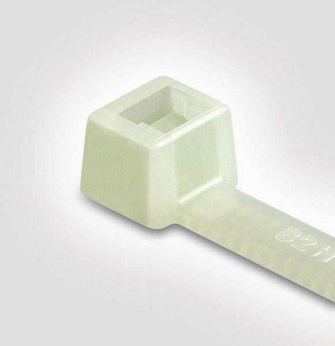 Collier de serrage - Hellermann Tyton - T 80 L-HS - Polyamide - Blanc - Lot de 100