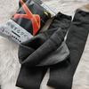 High-Waist Slimming Fleece-Lined Women's Tights with Vertical Stripes - Autumn & Winter 1900D Stockings