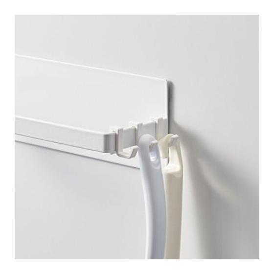 Yamazaki Jitsugyo Magnetic Laundry Hanger Storage Rack S White Approx. W6XD8.5XH26cm Plate Hanger Storage Next To Washing Machine 3918